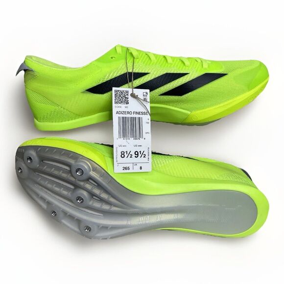 Adidas Adizero Finesse Track Spikes Men 8.5 Running Lucid Lemon Black IG2018 New main image 11